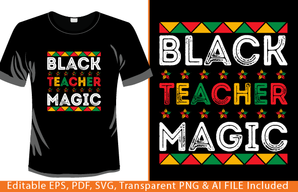 Black Teacher Magic Shirt Teacher Black