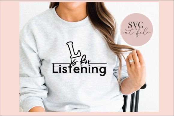 L is for Listening SVG Graphics