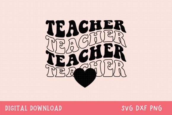 Retro Teacher SVG: A Nostalgic Graphic Design Asset for T-Shirt Designs