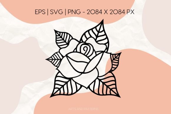 Review: Rose Old School Tattoo Rose SVG PNG