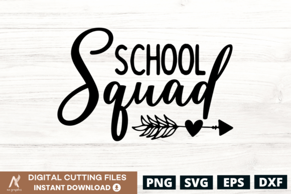 School Squad SVG PNG for T-Shirt Designs