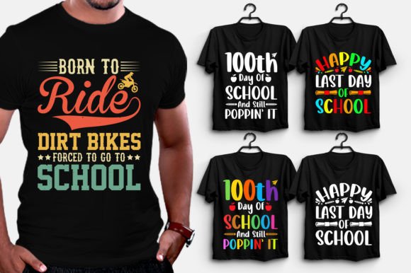 School T-Shirt Design Graphics