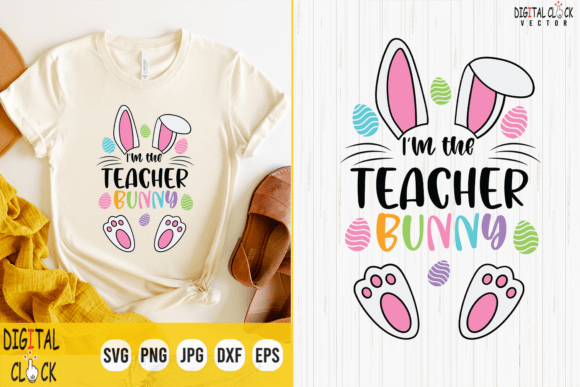 Teacher Bunny Svg, Easter Bunny Svg