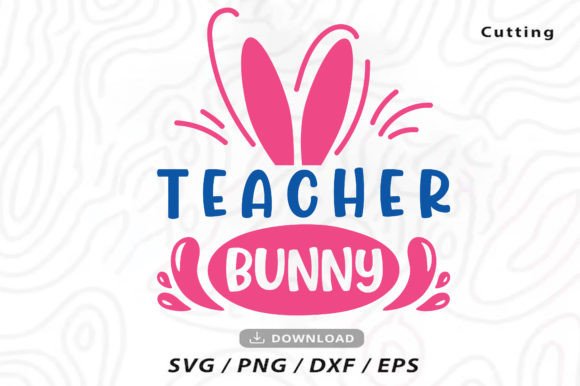 Teacher Bunny T-Shirt Designs Vector