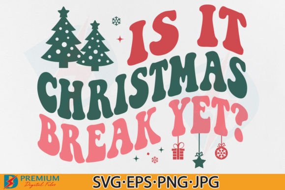 Teacher Christmas SVG, Xmas Break PNG