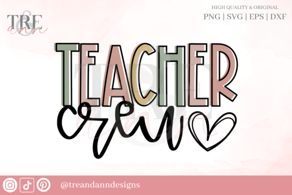 Teacher Crew SVG for T-Shirt Designs