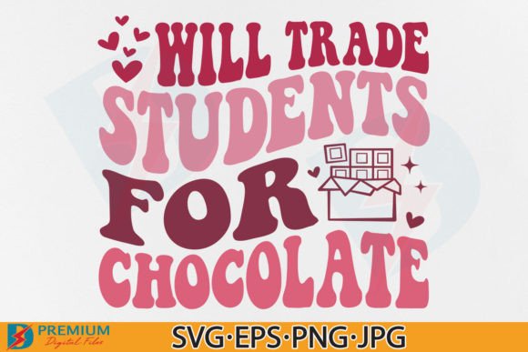 Teacher Valentine Day SVG Retro Gift PNG